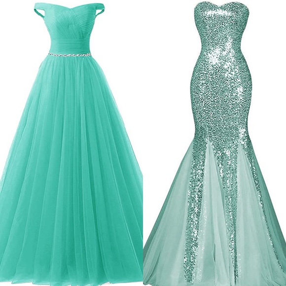 Gowns Teal/Aqua/Tiffany blue - Picture 1 of 1